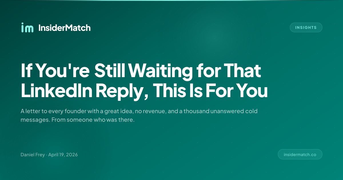 If You're Still Waiting for That LinkedIn Reply, This Is For You